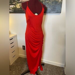 Elegant Red Maxi Dress size medium